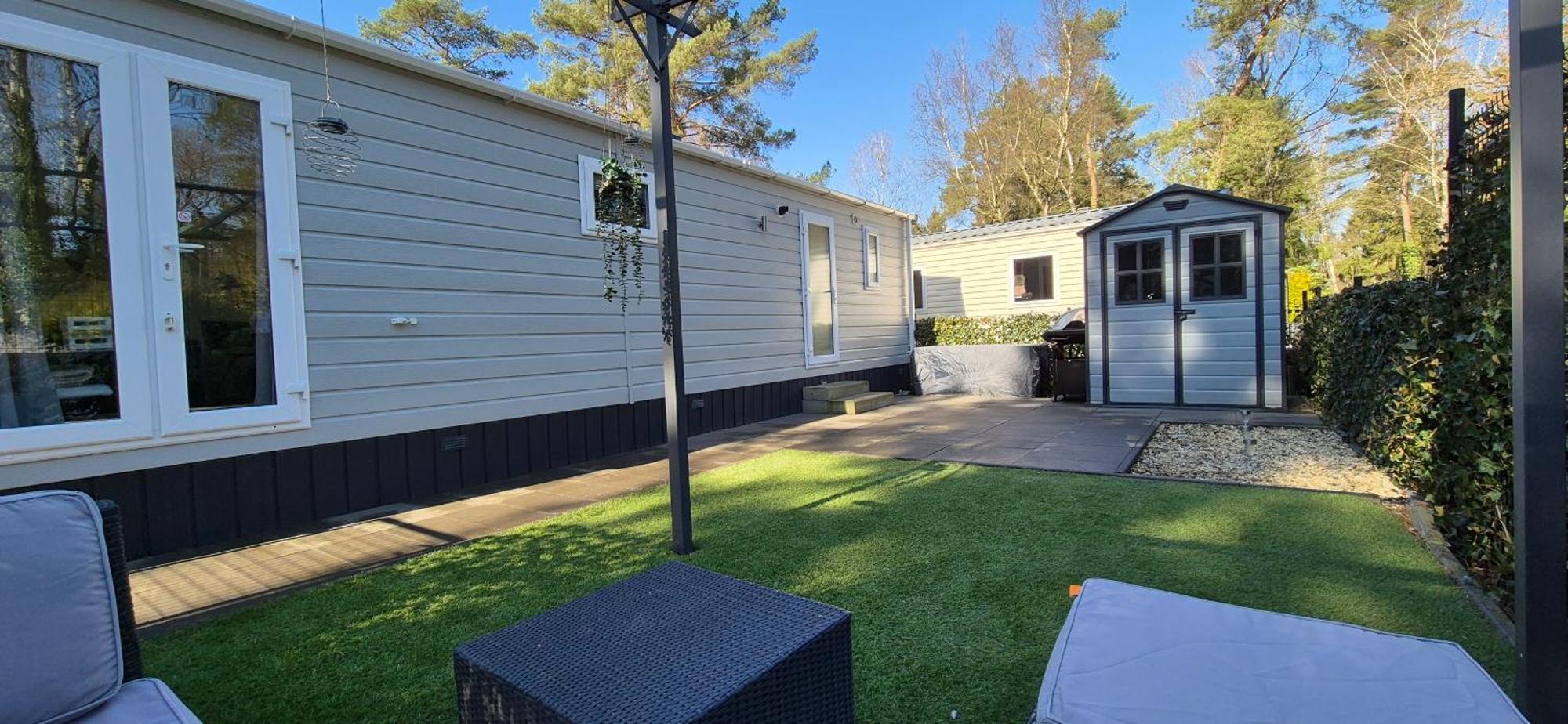 Het Veluwse Boshuisje Knus Chalet Met Omheinde Tuin Op De Veluwe 霍德鲁 外观 照片