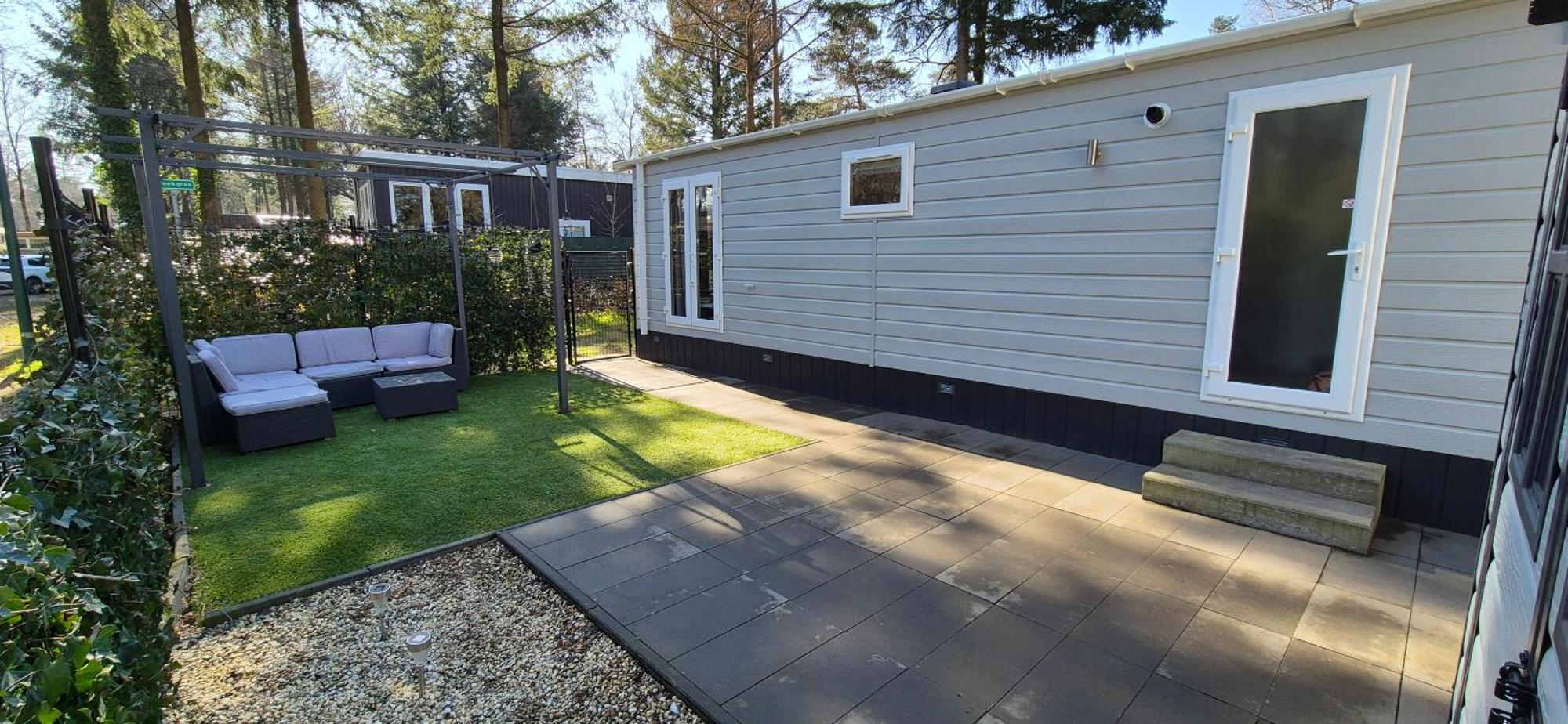 Het Veluwse Boshuisje Knus Chalet Met Omheinde Tuin Op De Veluwe 霍德鲁 外观 照片